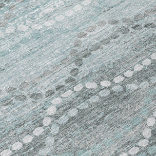 Piper Looms Chantille Gradient ACN2030 Teal Machine Washable Area Rug Swatch Image