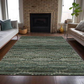 Piper Looms Chantille Gradient ACN2031 Aloe Machine Washable Area Rug Lifestyle Image Feature