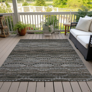 Piper Looms Chantille Gradient ACN2031 Chocolate Machine Washable Area Rug Outdoor Lifestyle Image Feature