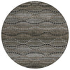 Piper Looms Chantille Gradient ACN2031 Chocolate Machine Washable Area Rug Round Main Image