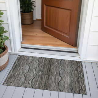Piper Looms Chantille Gradient ACN2031 Chocolate Machine Washable Area Rug Scatter Outdoor Lifestyle Image Feature