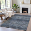 Piper Looms Chantille Gradient ACN2031 Navy Machine Washable Area Rug Lifestyle Image Feature