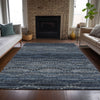 Piper Looms Chantille Gradient ACN2031 Navy Machine Washable Area Rug Lifestyle Image Feature
