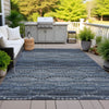 Piper Looms Chantille Gradient ACN2031 Navy Machine Washable Area Rug Outdoor Lifestyle Image Feature