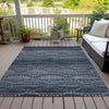 Piper Looms Chantille Gradient ACN2031 Navy Machine Washable Area Rug Outdoor Lifestyle Image Feature