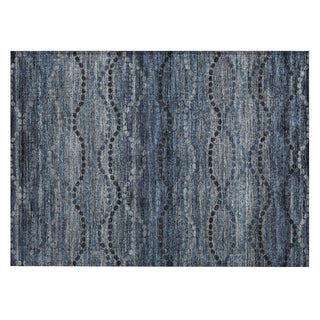 Piper Looms Chantille Gradient ACN2031 Navy Machine Washable Area Rug Scatter Main Image
