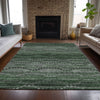 Piper Looms Chantille Gradient ACN2031 Olive Machine Washable Area Rug Lifestyle Image Feature
