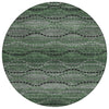 Piper Looms Chantille Gradient ACN2031 Olive Machine Washable Area Rug Round Main Image