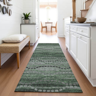 Piper Looms Chantille Gradient ACN2031 Olive Machine Washable Area Rug Runner Lifestyle Image Feature