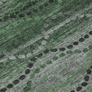 Piper Looms Chantille Gradient ACN2031 Olive Machine Washable Area Rug Swatch Image