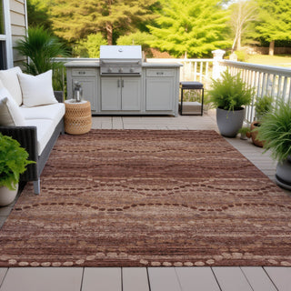 Piper Looms Chantille Gradient ACN2031 Paprika Machine Washable Area Rug Outdoor Lifestyle Image Feature