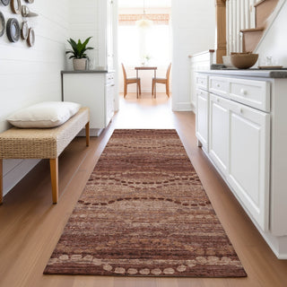 Piper Looms Chantille Gradient ACN2031 Paprika Machine Washable Area Rug Runner Lifestyle Image Feature