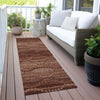 Piper Looms Chantille Gradient ACN2031 Paprika Machine Washable Area Rug Runner Outdoor Lifestyle Image Feature