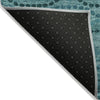 Piper Looms Chantille Gradient ACN2031 Turquoise Machine Washable Area Rug Backing Image