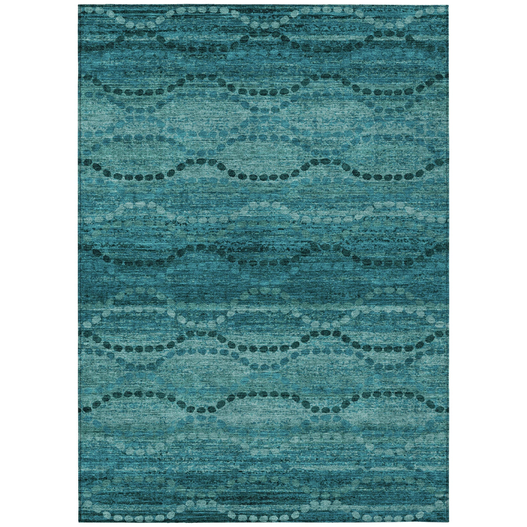 Piper Looms Chantille Gradient ACN2031 Turquoise Machine Washable Area Rug main image