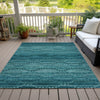 Piper Looms Chantille Gradient ACN2031 Turquoise Machine Washable Area Rug Outdoor Lifestyle Image Feature