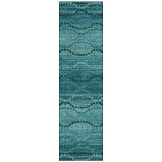 Piper Looms Chantille Gradient ACN2031 Turquoise Machine Washable Area Rug Runner Main Image