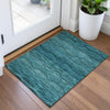 Piper Looms Chantille Gradient ACN2031 Turquoise Machine Washable Area Rug Scatter Lifestyle Image Feature