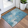 Piper Looms Chantille Abstract ACN2032 Blue Machine Washable Area Rug Scatter Lifestyle Image Feature