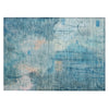 Piper Looms Chantille Abstract ACN2032 Blue Machine Washable Area Rug Scatter Main Image