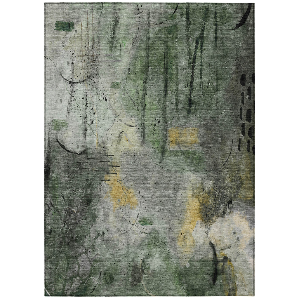 Piper Looms Chantille Abstract ACN2032 Pewter Machine Washable Area Rug main image