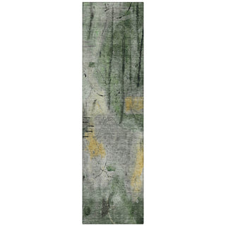 Piper Looms Chantille Abstract ACN2032 Pewter Machine Washable Area Rug Runner Main Image