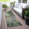 Piper Looms Chantille Abstract ACN2032 Pewter Machine Washable Area Rug Runner Outdoor Lifestyle Image Feature