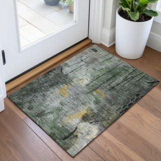 Piper Looms Chantille Abstract ACN2032 Pewter Machine Washable Area Rug Scatter Lifestyle Image Feature
