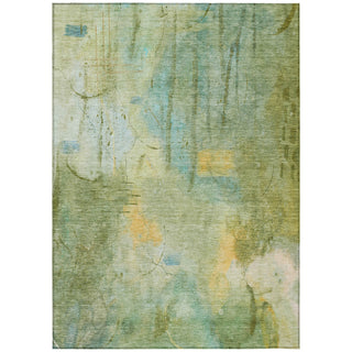 Piper Looms Chantille Abstract ACN2032 Sage Machine Washable Area Rug main image