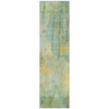 Piper Looms Chantille Abstract ACN2032 Sage Machine Washable Area Rug Runner Main Image