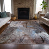 Piper Looms Chantille Abstract ACN2032 Taupe Machine Washable Area Rug Lifestyle Image Feature