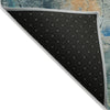 Piper Looms Chantille Abstract ACN2032 Teal Machine Washable Area Rug Backing Image