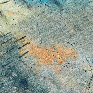 Piper Looms Chantille Abstract ACN2032 Teal Machine Washable Area Rug Swatch Image