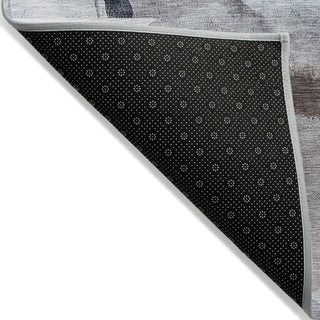 Piper Looms Chantille Abstract ACN2033 Brown Machine Washable Area Rug Backing Image