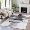 Piper Looms Chantille Abstract ACN2033 Brown Machine Washable Area Rug Lifestyle Image Feature