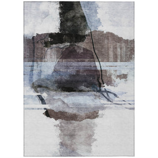 Piper Looms Chantille Abstract ACN2033 Brown Machine Washable Area Rug main image