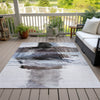 Piper Looms Chantille Abstract ACN2033 Brown Machine Washable Area Rug Outdoor Lifestyle Image Feature