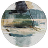 Piper Looms Chantille Abstract ACN2033 Green Machine Washable Area Rug Round Main Image