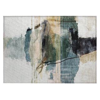 Piper Looms Chantille Abstract ACN2033 Green Machine Washable Area Rug Scatter Main Image