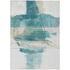 Piper Looms Chantille Abstract ACN2033 Teal Machine Washable Area Rug main image