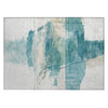 Piper Looms Chantille Abstract ACN2033 Teal Machine Washable Area Rug Scatter Main Image