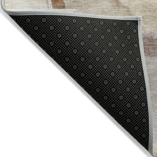 Piper Looms Chantille Abstract ACN2033 Terracotta Machine Washable Area Rug Backing Image