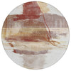 Piper Looms Chantille Abstract ACN2033 Terracotta Machine Washable Area Rug Round Main Image