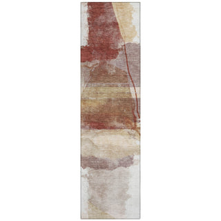 Piper Looms Chantille Abstract ACN2033 Terracotta Machine Washable Area Rug Runner Main Image