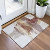 Piper Looms Chantille Abstract ACN2033 Terracotta Machine Washable Area Rug Scatter Lifestyle Image Feature