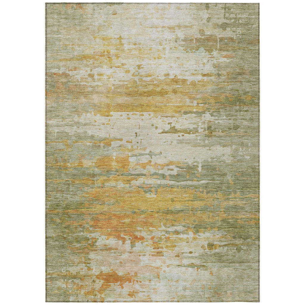 Piper Looms Chantille Abstract ACN2034 Aloe Machine Washable Area Rug main image