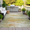 Piper Looms Chantille Abstract ACN2034 Aloe Machine Washable Area Rug Outdoor Lifestyle Image Feature