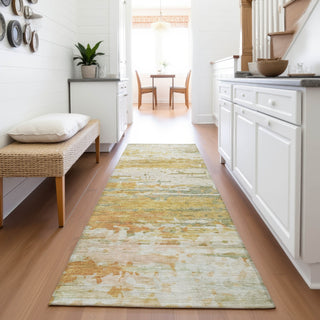 Piper Looms Chantille Abstract ACN2034 Aloe Machine Washable Area Rug Runner Lifestyle Image Feature