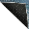Piper Looms Chantille Abstract ACN2034 Blue Machine Washable Area Rug Backing Image