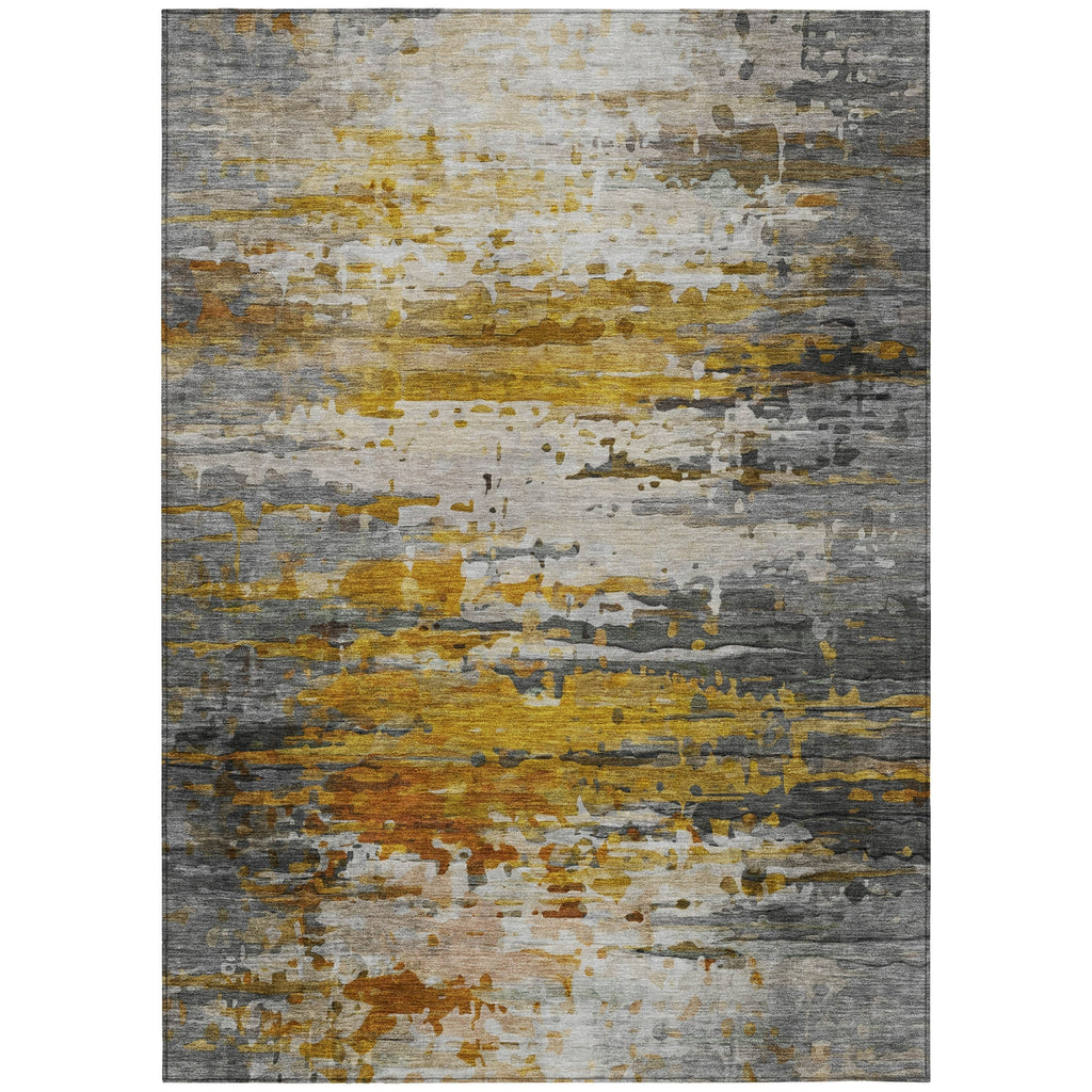 Piper Looms Chantille Abstract ACN2034 Copper Machine Washable Area Rug main image
